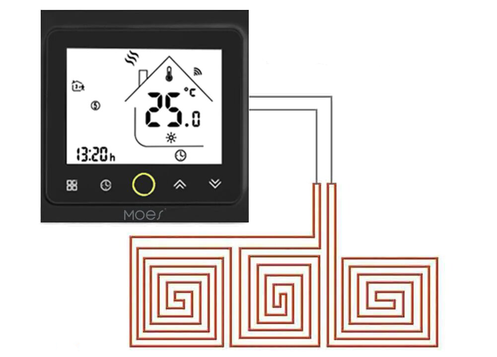 Termostato controlador para piso radiante elétrico