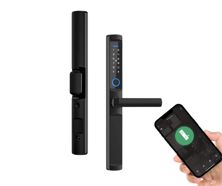 Fechadura Wi-Fi e RFID ultra estreita