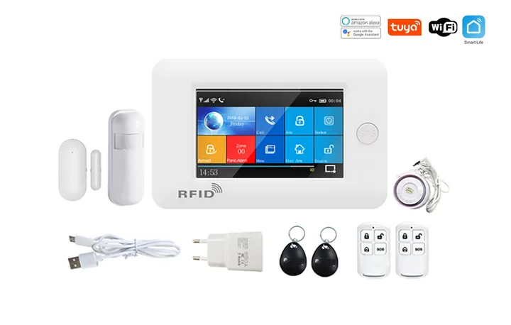 Sistema de alarma inteligente Tuya Wi-Fi y GSM inalámbrico